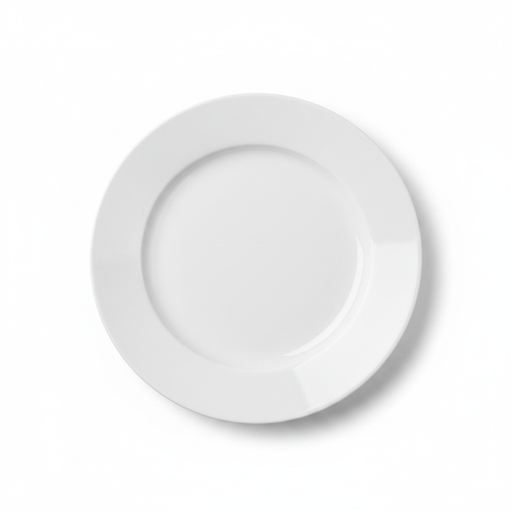 Plato Ensalada Porcelana Redondo 23.5cm