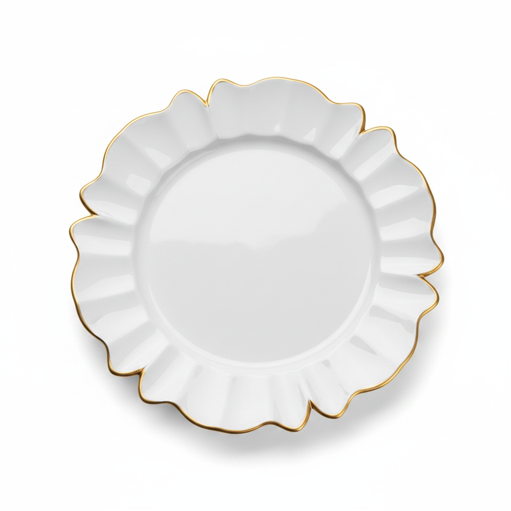 Plato Base Sol Filo Dorado