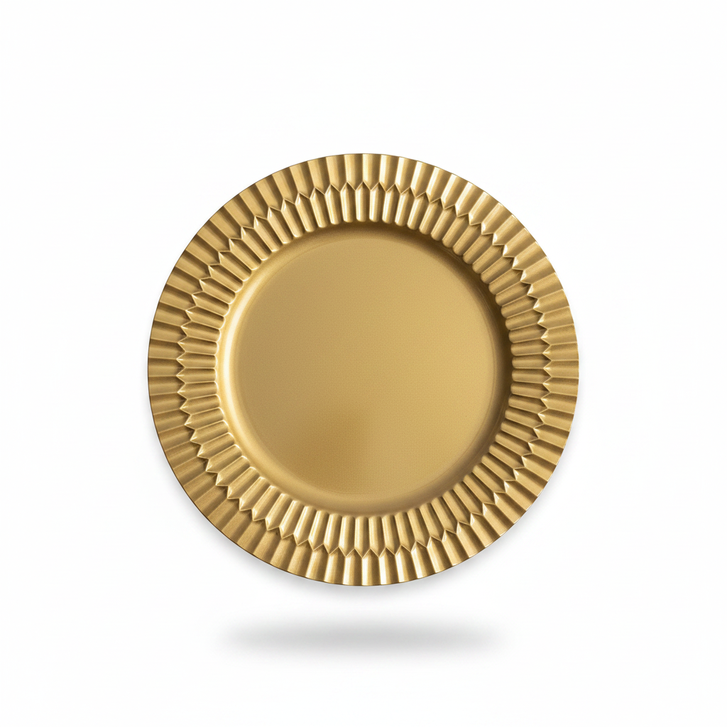Plato Base Mate Dorado 