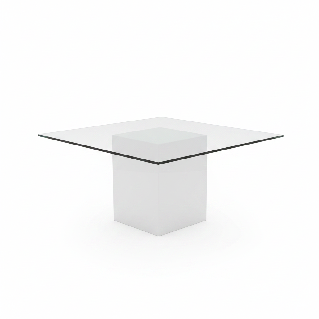 Mesa de Cristal Cuadrada