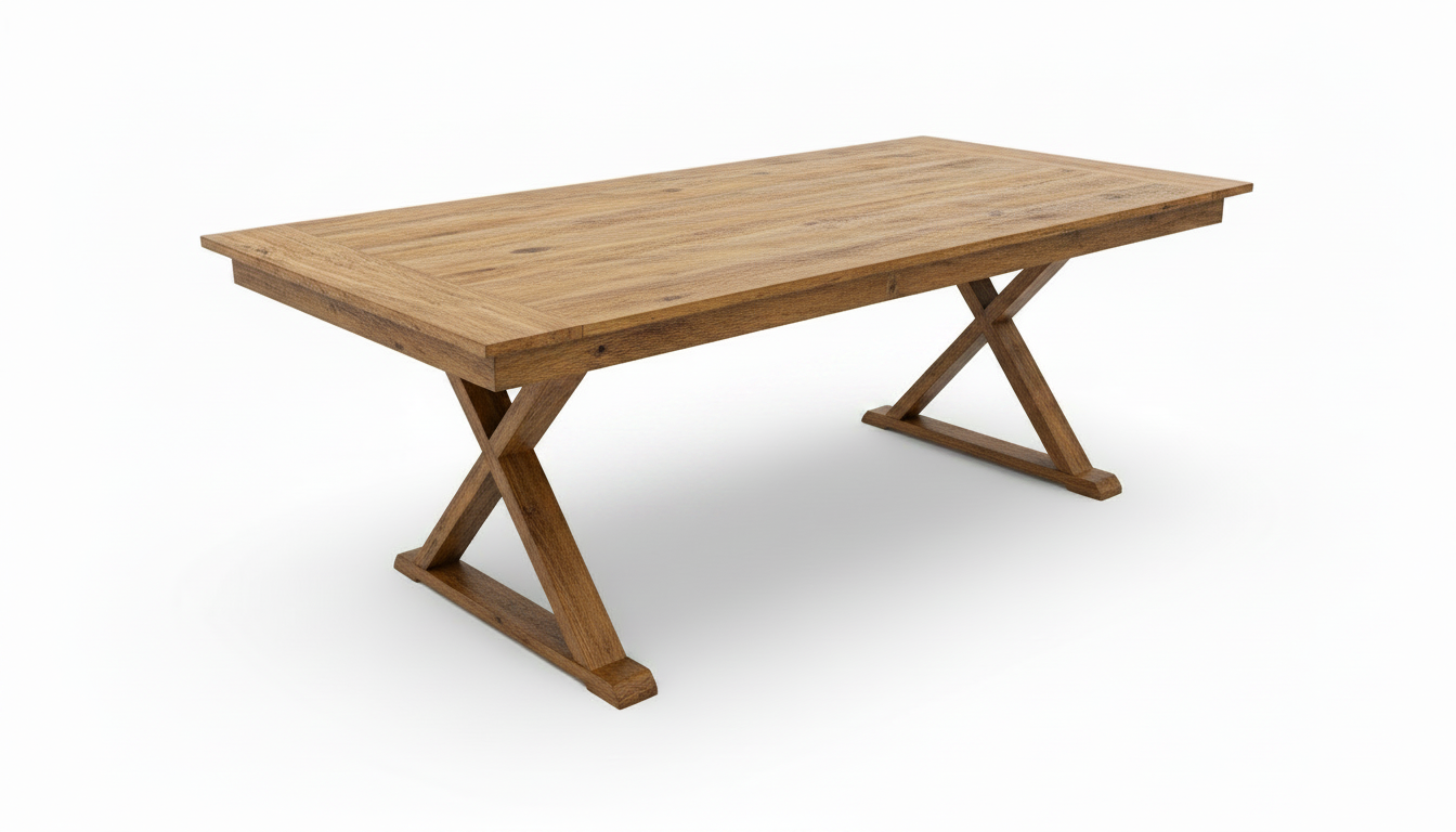 Mesa Pata Cruzada Vintage Para 10 Personas