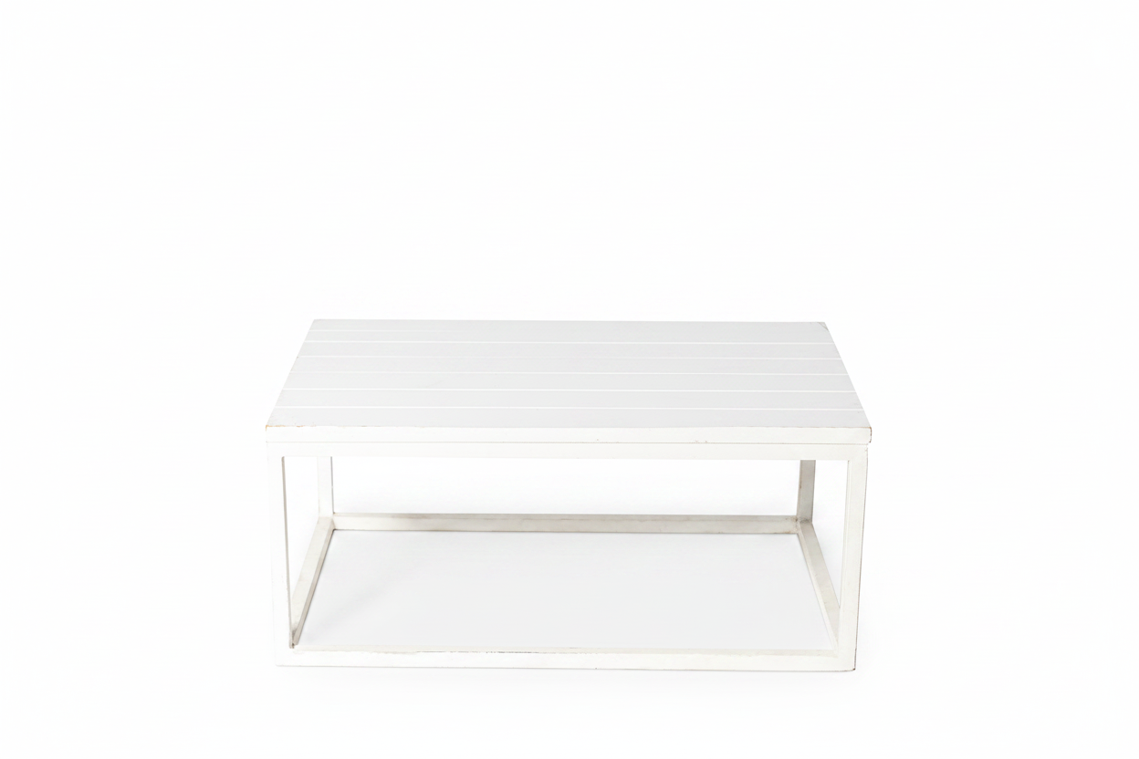 Mesa de Centro Blanca de Madera (60 x 90)