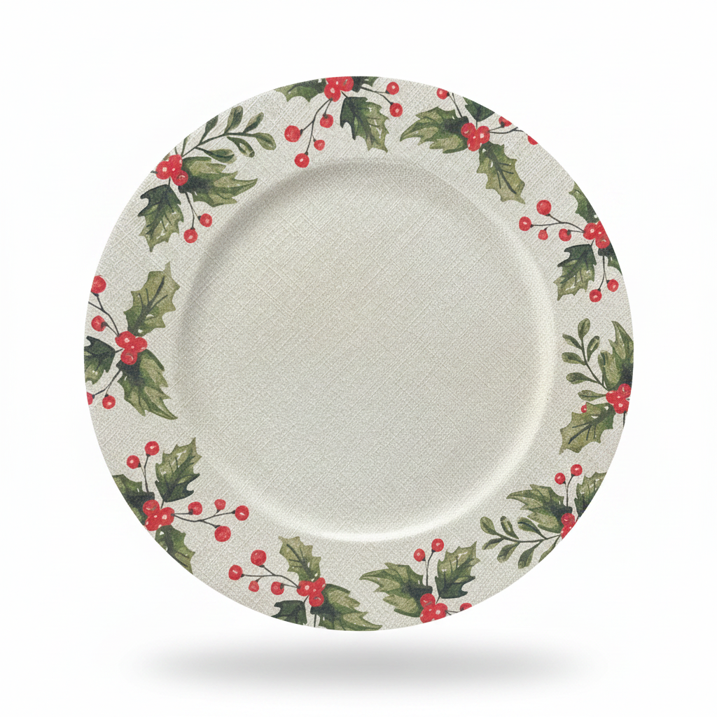 Plato Base Navideño