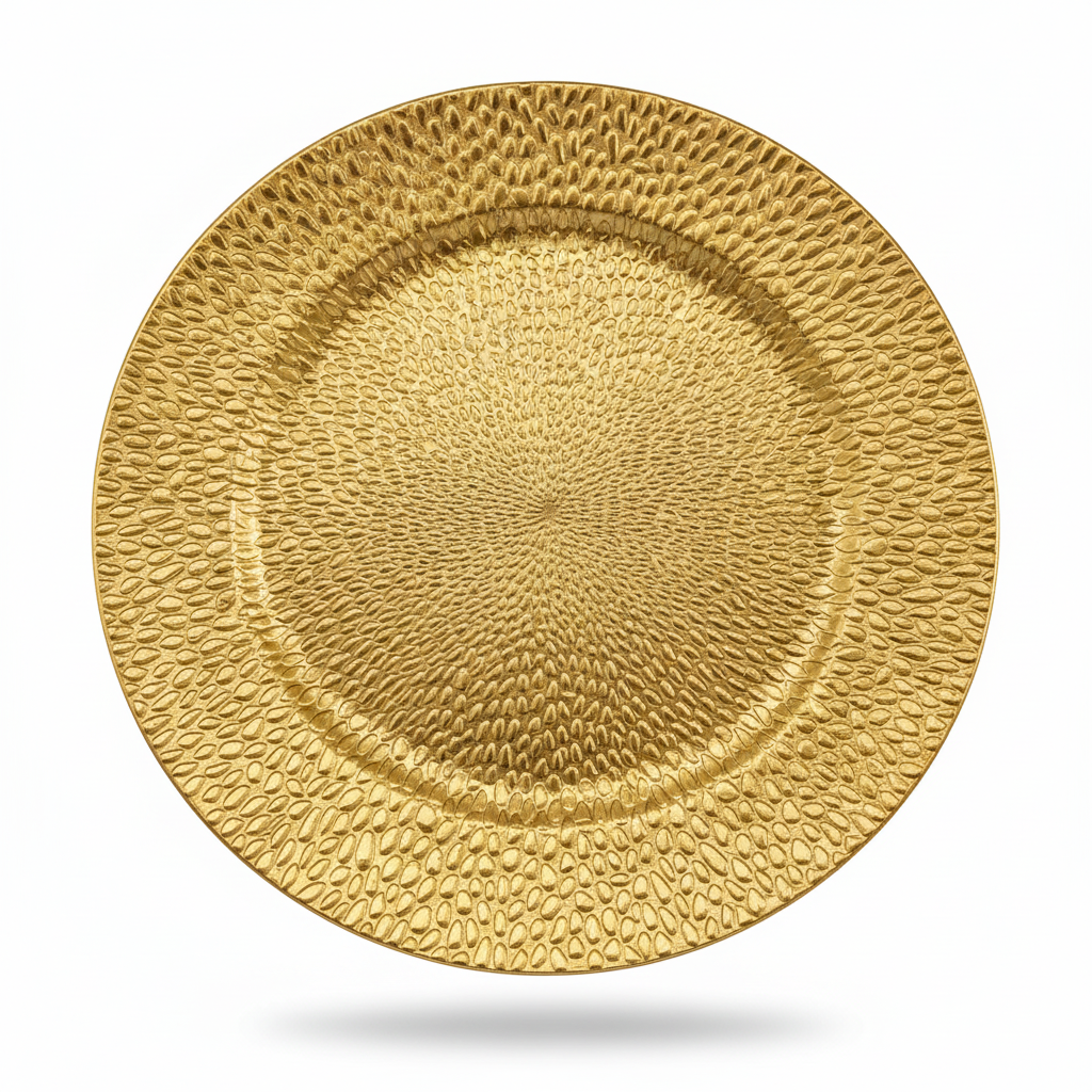 Plato Base Gota Dorado