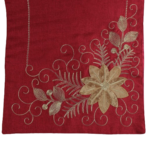 CAMINO NAVIDENO DE GALA ROJO