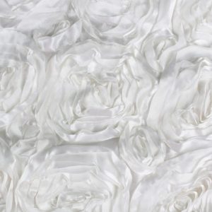 Mantel Cuadrado Blanco de Rosas