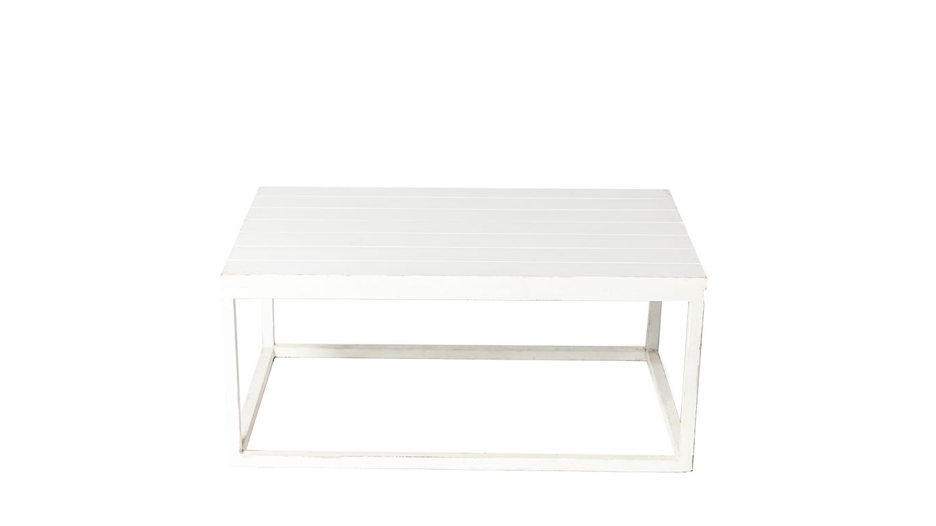 MESA DE CENTRO BLANCA MADERA