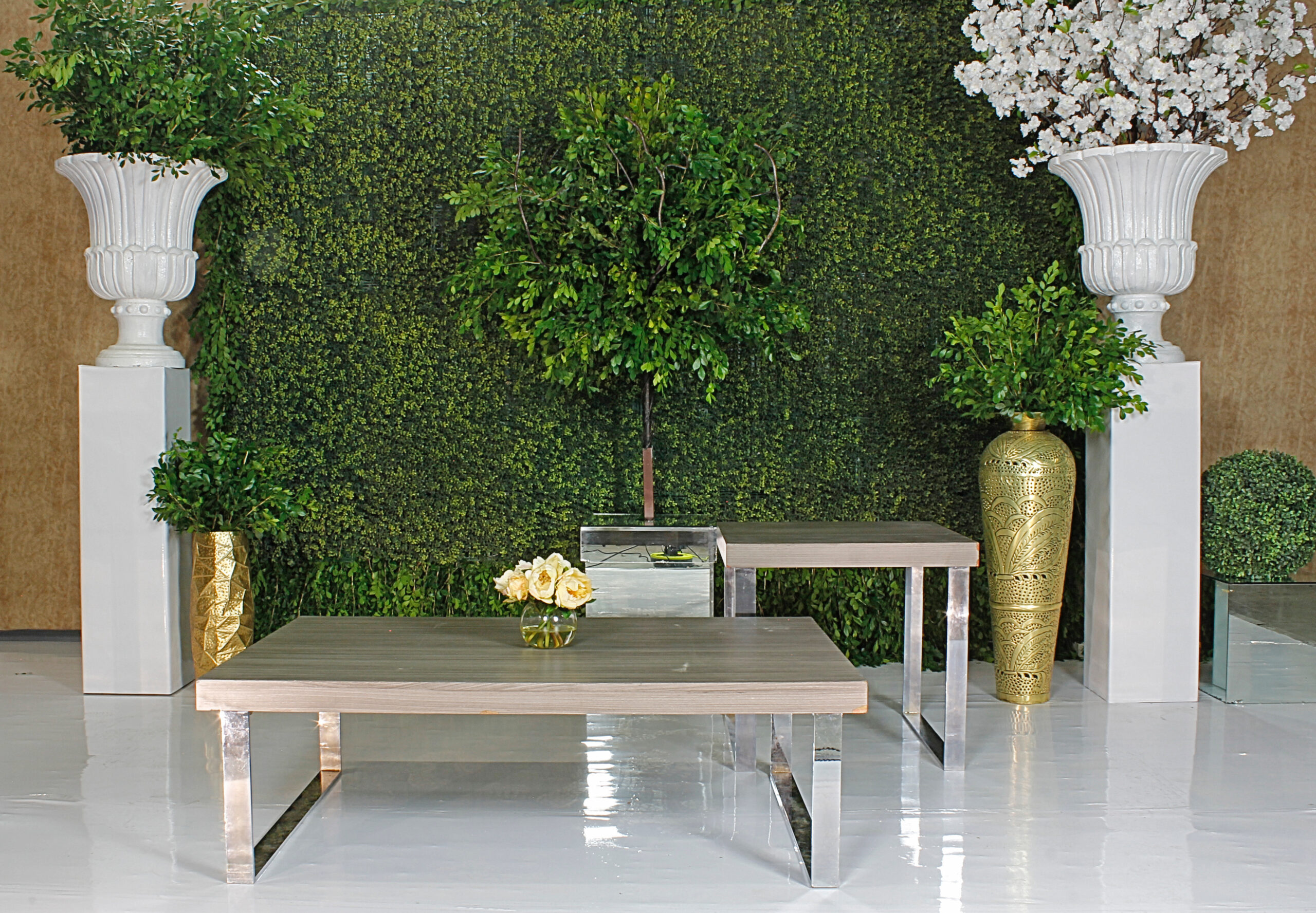 MESA DE CENTRO Y LATERAL KEY WEST