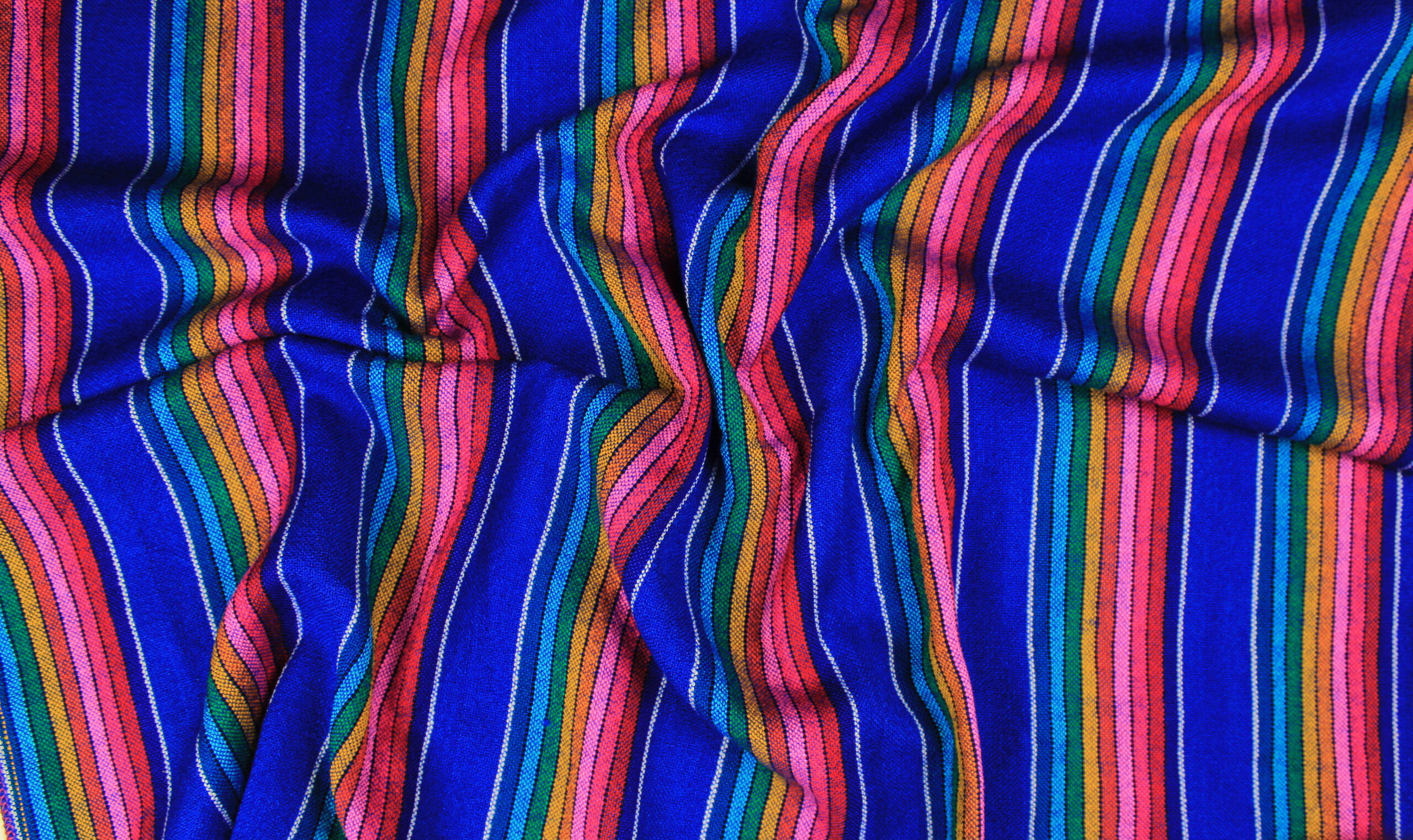 REBOZO AZUL RAYAS